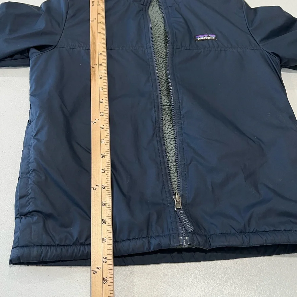 Patagonia Kids Dark Blue Reversible Shelled Microdini M 10Y